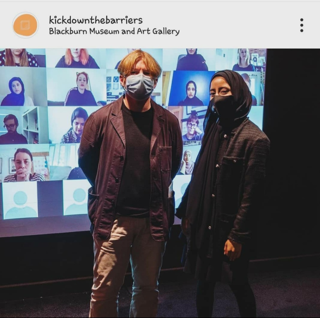 Sana Maulvi and Jamie Holman - Kick Down the Barriers Exhibition at Blackburn Museum & Art Gallery